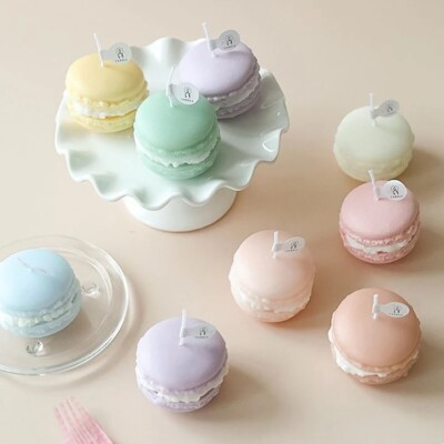 Set Of 3 Macaron Candles