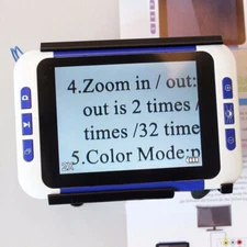 2-32X 3.5" Color LCD Electronic Reading Aid Loupe Low Vision Digital Magnifier