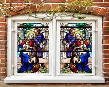 3D Woman Soldier ZHUA296 Window Film Print Sticker Cling Stained Glass UV