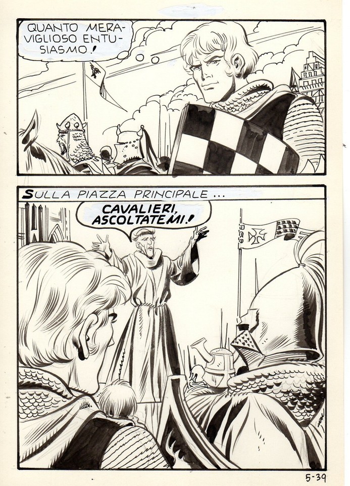 LEONE FROLLO - ORIGINAL LUCIFER TABLE Comic Art