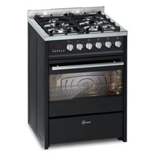 Gurari GCH E 610 BL Standherd Schwarze Gasherd 60 cm 60 L Erdgas Fl.Gas 4 Kw WOK
