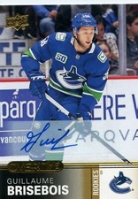  2019-20 Upper Deck Overtime Autographs Gold #178 Guillaume Brisebois B