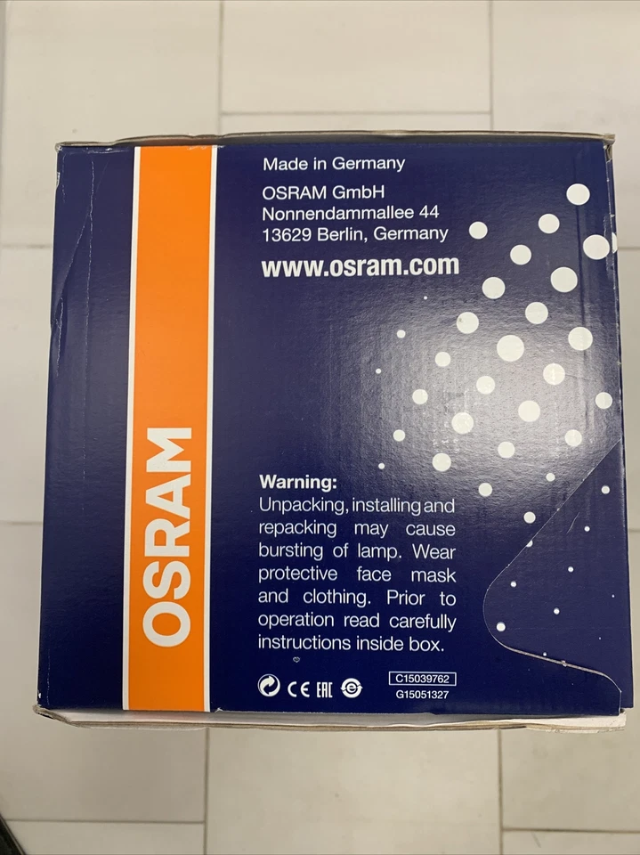 OSRAM XBO 2100 W/DTS OFR Bulb New Sealed Box - Image 4 of 4
