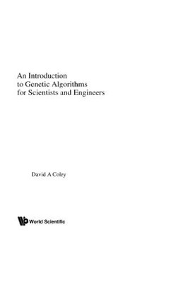 INTRODUCTION TO GENETIC ALGORITHMS FOR SCIENTISTS AND By David A Coley **Mint**