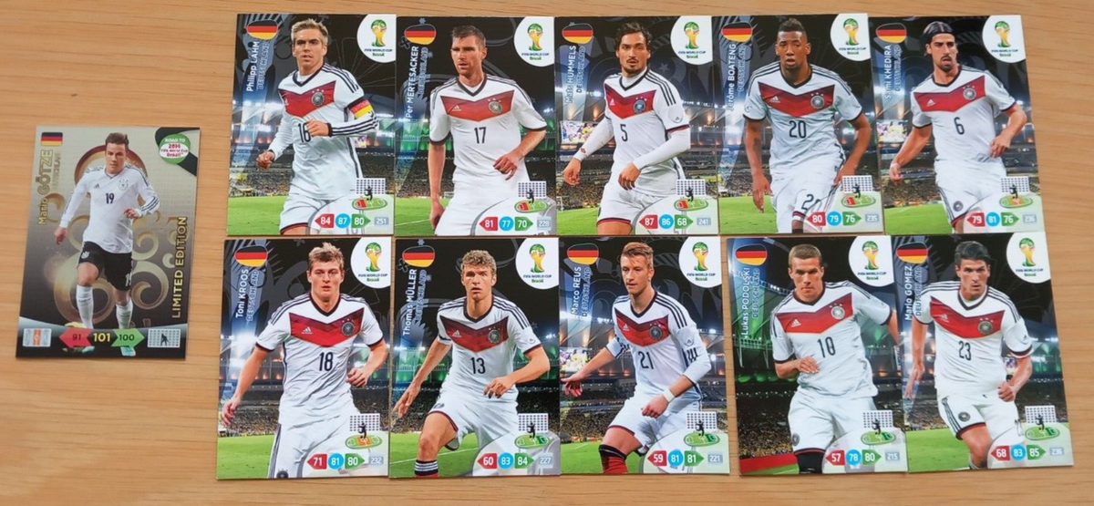 Panini Adrenalyn Road World Cup Brazil DEUTSCHLAND GÖTZE