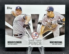 2023 Topps Series 1 One-Two Punch Roger Clemens Mike Mussina #12P-21 NY Yankees