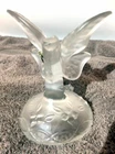 AUTHENTIC FENTON HANDMADE BUTTERFLY CRYSTAL SATIN 5" RING HOLDER GLASS FIGURINE