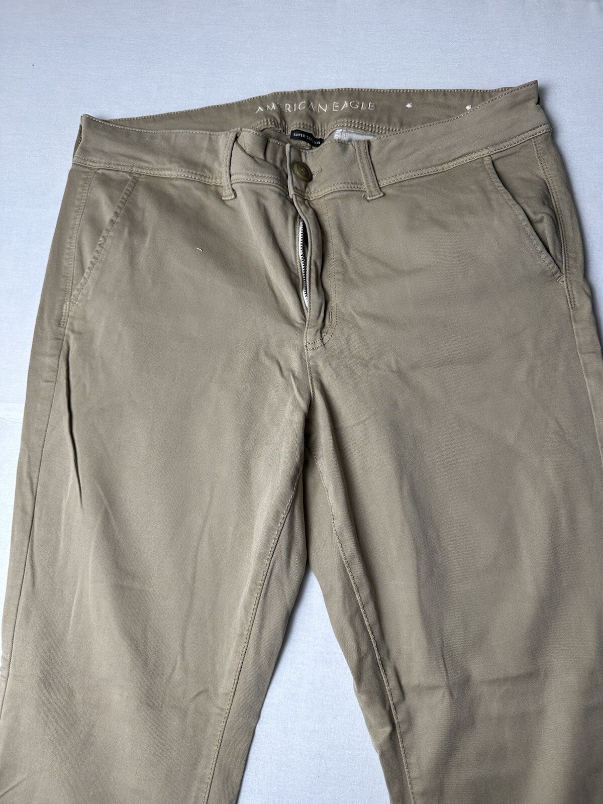 American Eagle Kick Boot Womens Size US 16 Regular Super Stretch Khakis