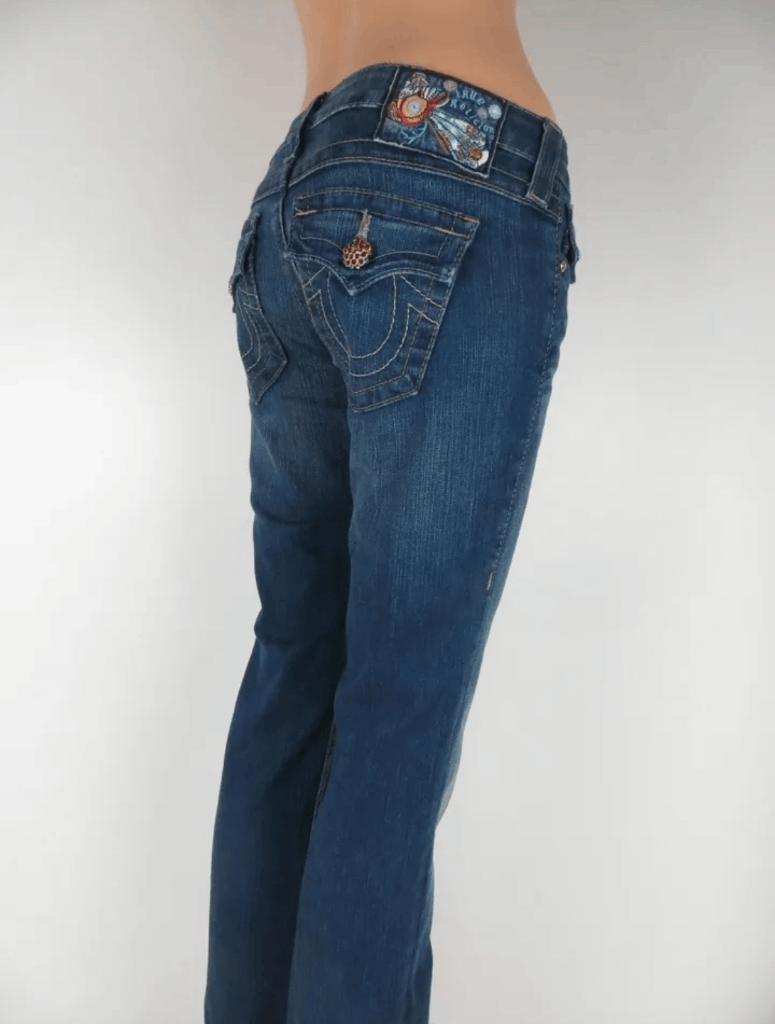 RARE True Religion Blue Billy Reclaimed Super T Straight Leg