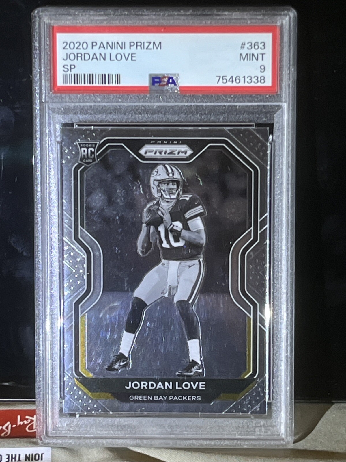 2020 Panini Prizm SP-Negative Variation #363 Jordan Love RC PSA 9 😎