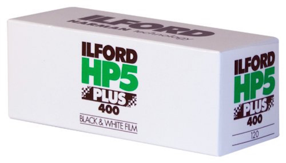 Ilford HP5+ Plus 400 ISO 120 Format Black & White Negative Camera film