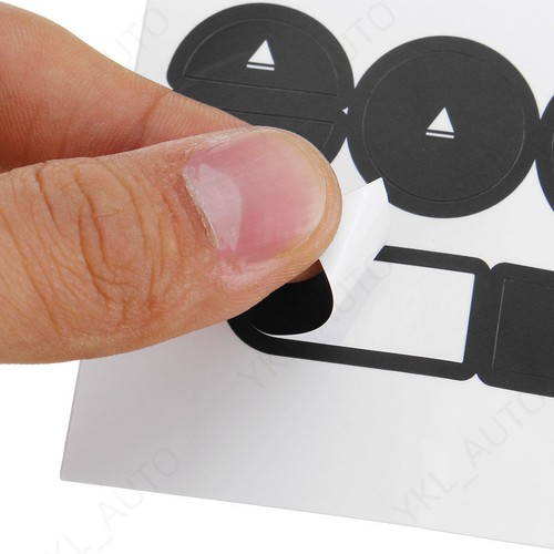 Radio Stereo Button Repair Decals Sticker Black Fits For Ford Mustang 2005-2009 - Picture 8 of 8