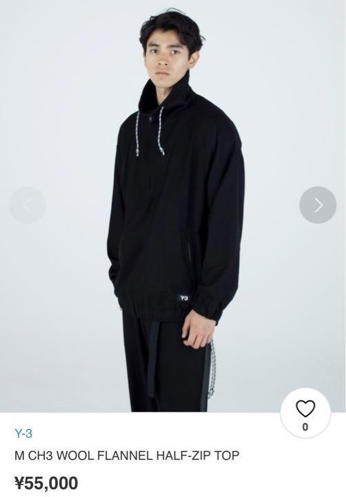 トップス Y-3 M CH3 WOOL FLANNEL HALF-ZIP TOP Y-3 WOOL FLANNEL HALF-ZIP TOP | eBay