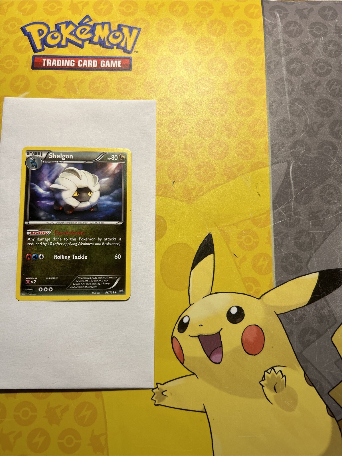 ~ Shelgon~ 56/108 Official Pokemon TCG Card! Roaring Skies 2015 !