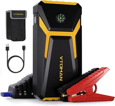 VTOMAN V6 Jump Starter, 1500A Peak Portable Starter Box (Up to 7L Yellow 