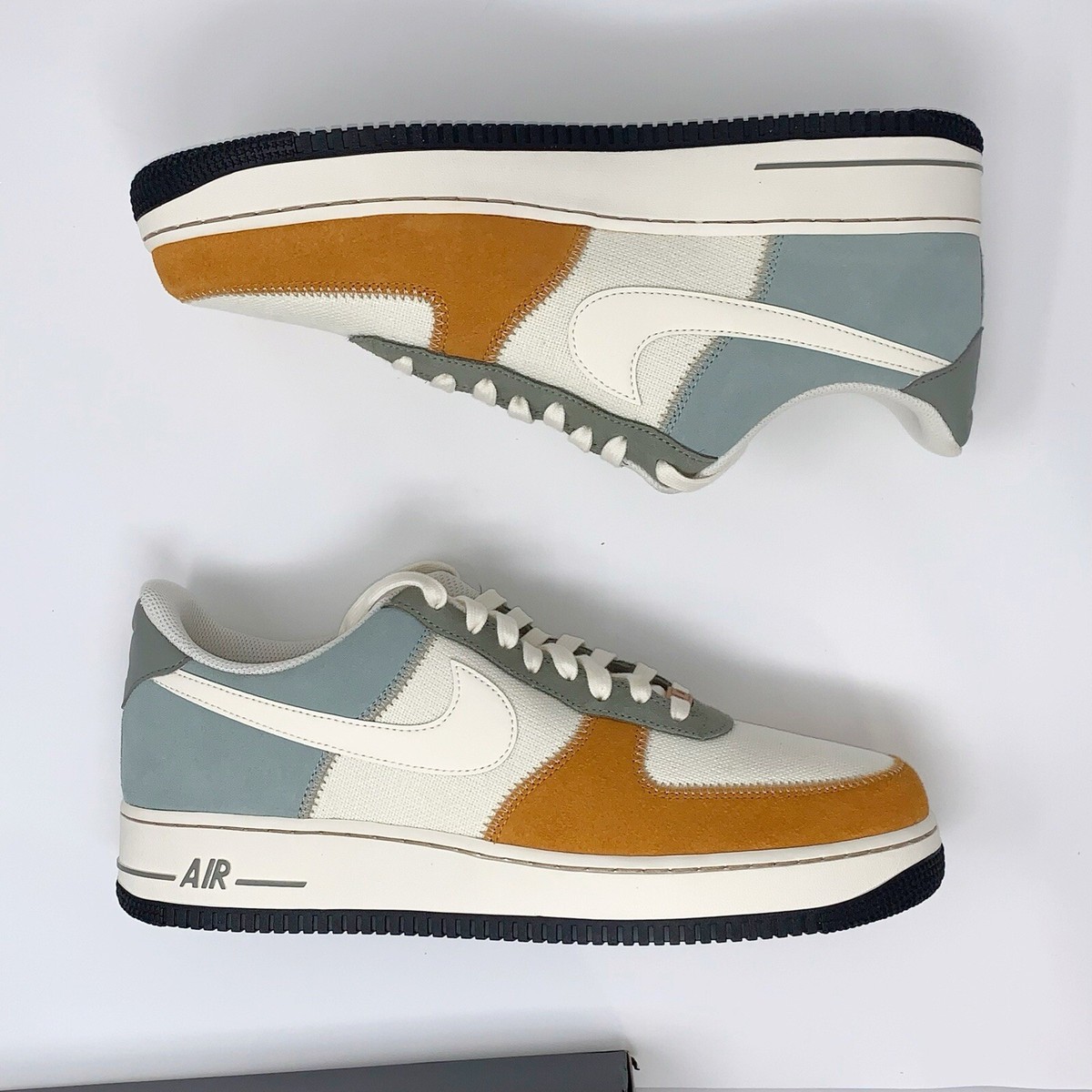 Nike Air Force 1 Pumice Ivory White Suede Sneakers, Size 13