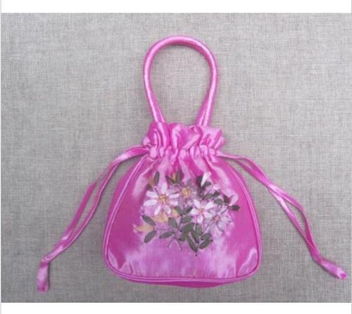 Mode schöne chinesische handgefertigte Stickerei Seidentasche Armband Damen S# - Bild 4 von 30