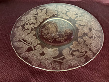 Depression pink 12' platter dogwood 1930's McBeth-Evans