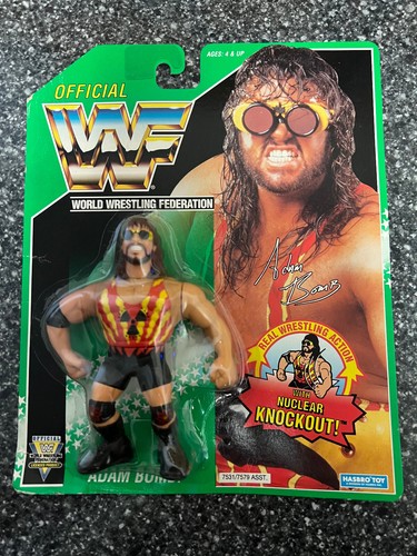 (D) #22K - Official WWF Hasbro Adam Bomb Action Fi...