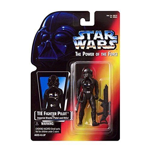 Star Wars Power of the Force Tie Fighter Pilot Action Figure with Imperial Issu - 第 1/1 張圖片