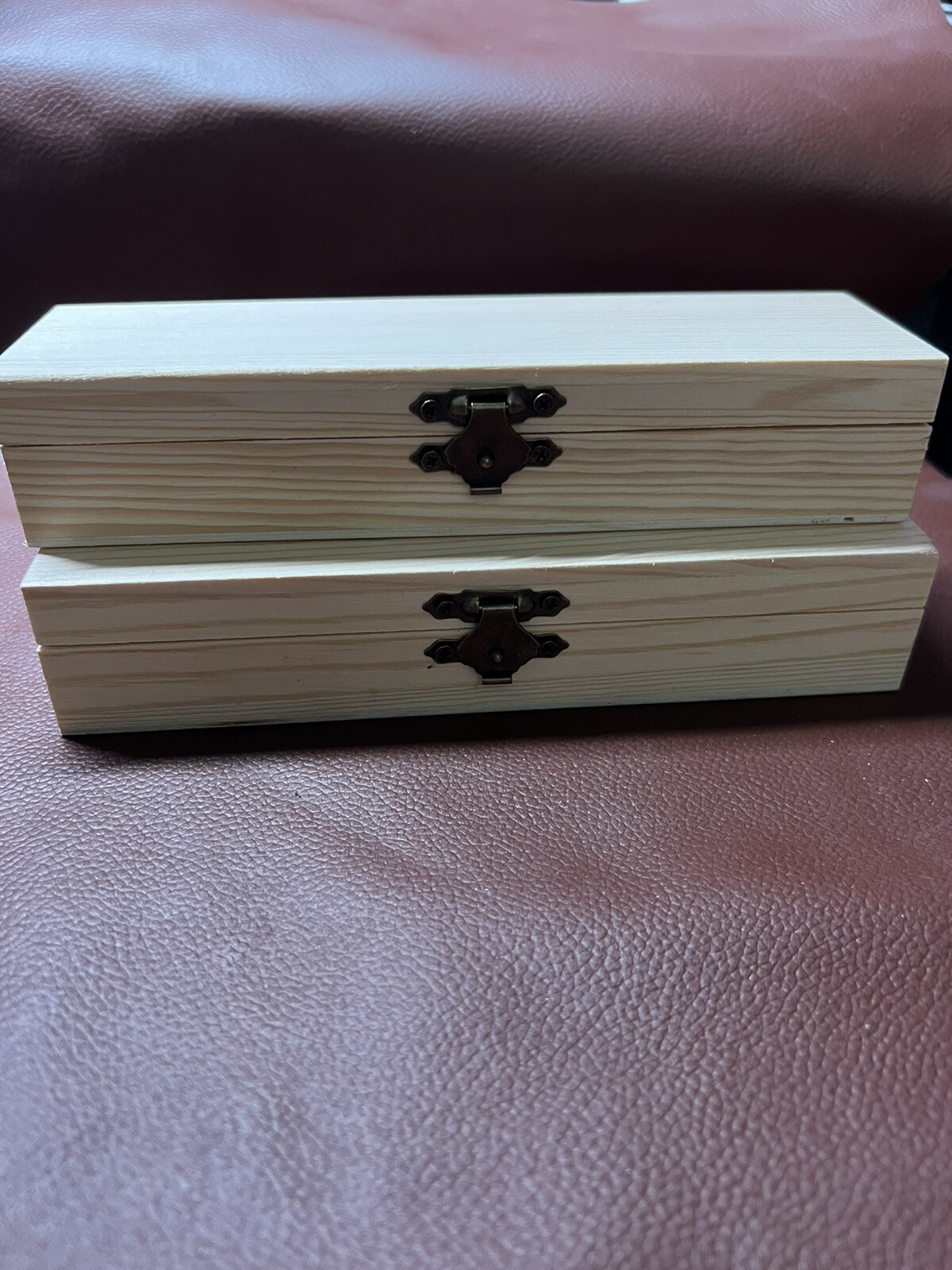 heallily unfinished wood pencil box eBay