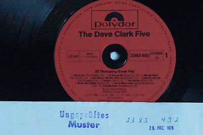 THE DAVE CLARK FIVE -25 Thumping Great Hits- LP 1978 Polydor Archiv-Copy mint 