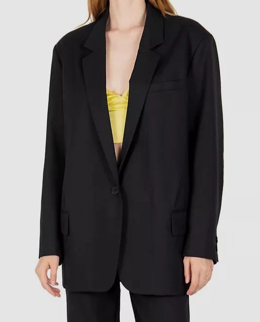 UNDERCOVER Giacca blazer donna Secret Mission nero Bowery Nikita lana taglia L