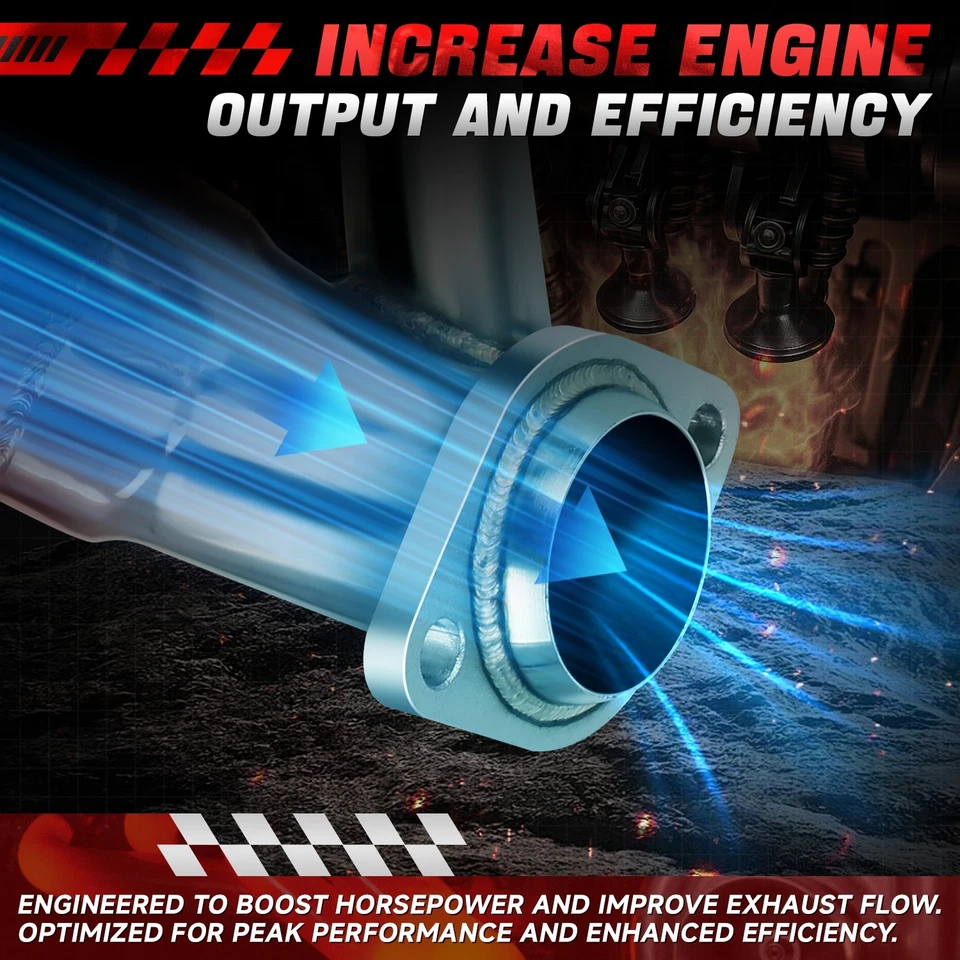 Cabezal colector de escape corto 3-1 2 piezas para Jeep Wrangler Jk 07-11 3,8 L V6 tipo 2 Foto 3 de 4