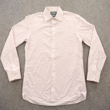 Bonobos Shirt Mens 15 33 Pink Button Up Floral Slim Long Sleeve Wrinkle Free