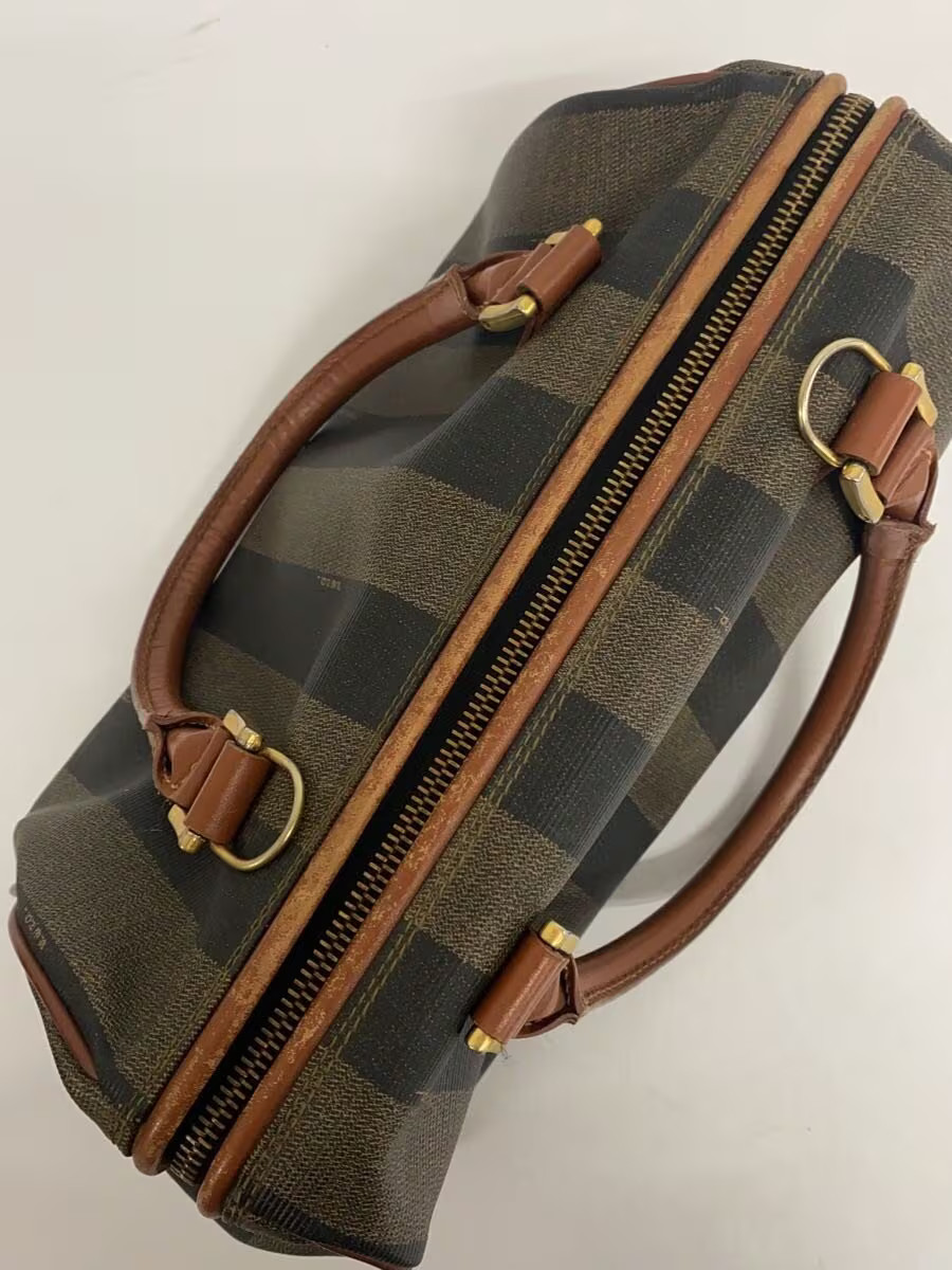 FENDI Mini Boston Pecan Pattern Missing Shoulder … - image 9