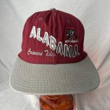 Vintage University Of Alabama Crimson Tide Snapback Hat OSFA NCAA Mascot USA