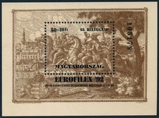 Hungary 3364, MNH. Michel 4212 Bl.221. EUROFLEX-1992. Postilion.