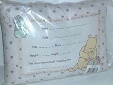 DISNEY WINNIE THE POOH KEEPSAKE NEW PILLOW Boxed For proud Parents 11X8X3