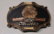 Vintage Harley-Davidson Eagle Belt Buckle Solid Brass 1978 Raintree USA Biker