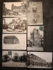 Lot 7 Cartes Postales Anciennes Côte D'or 21 Dijon Monument Tramway Place Zola