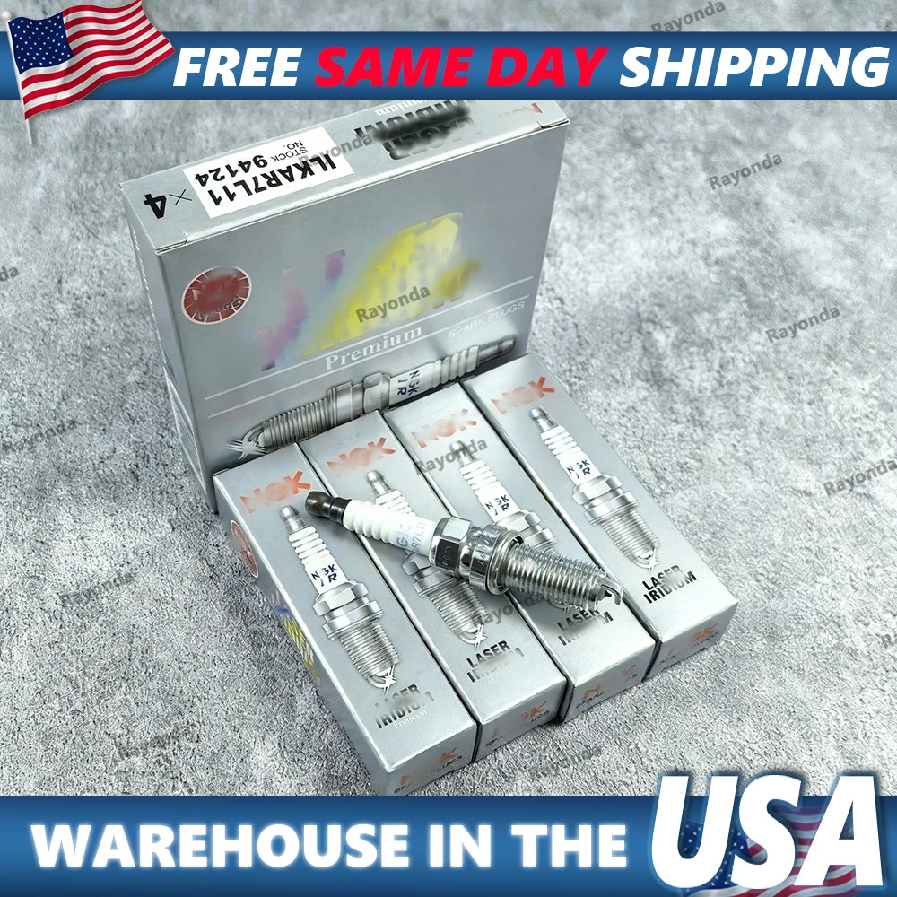4PCS NGK Laser Iridium Spark Plugs 94124 ILKAR7L11 For Mazda CX-30 CX-5