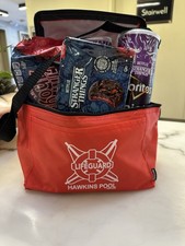 Licensed Stranger Things "Hawkins Pool Lifeguard"  cooler/lunch tote & snacks.