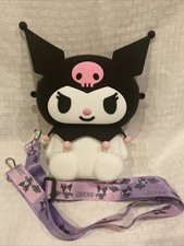 Sanrio Kuromi Large 3D Silicone Crossbody Bag with Adjustable Strap