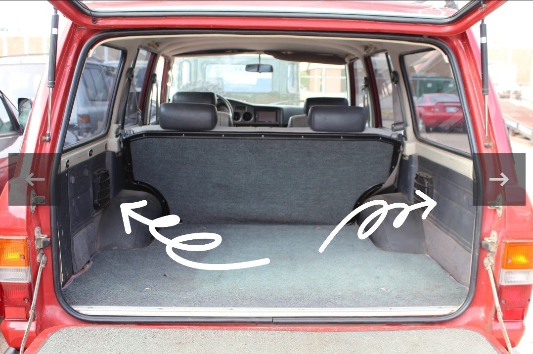 TOYOTA LAND CRUISER FJ60 FJ62 INTERIOR REAR CARGO PANEL D-pillar