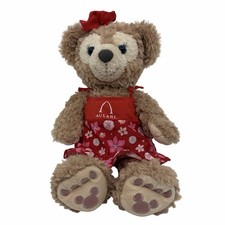 Disney Aulani Hawaii ShellieMay 12  Plush Duffy Bear Red Floral Dress Flower