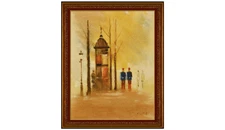 Anthony Robert Klitz Original Oil Painting On Canvas Signed Paris Cityscape Art