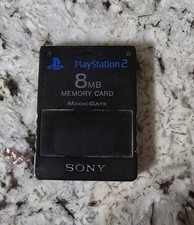 Sony PlayStation 2 8MB MagicGate Memory Card SCPH-10020 Black