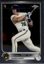 Jakson Reetz 2022 Topps Chrome Milwaukee Brewers Rookie #157
