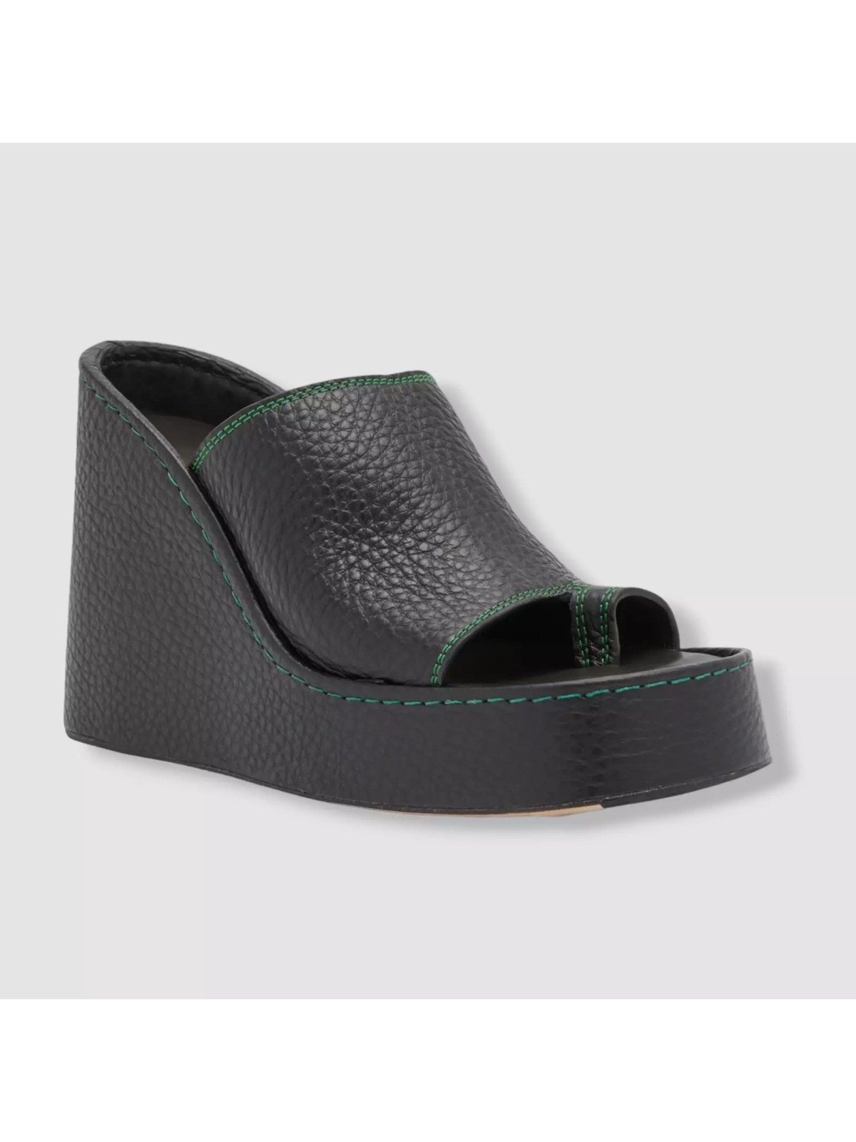 MISTA Женские черные босоножки на платформе 1-1/2, зеленые контрастные тайские босоножки на танкетке, обувь 41