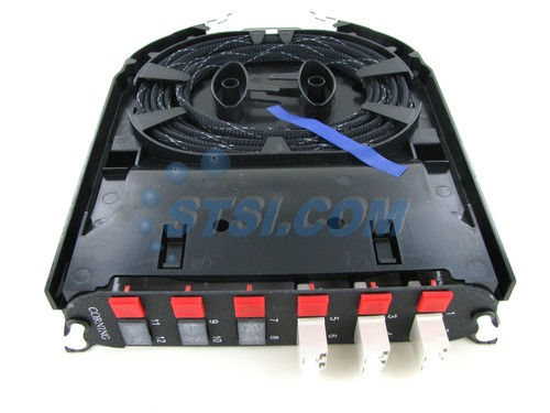 NOB Corning CCH-CS06-A8-P00KE Pigtailed Splice Cassette 12 F LC Duplex OM1 ~STSI - Picture 5 of 9