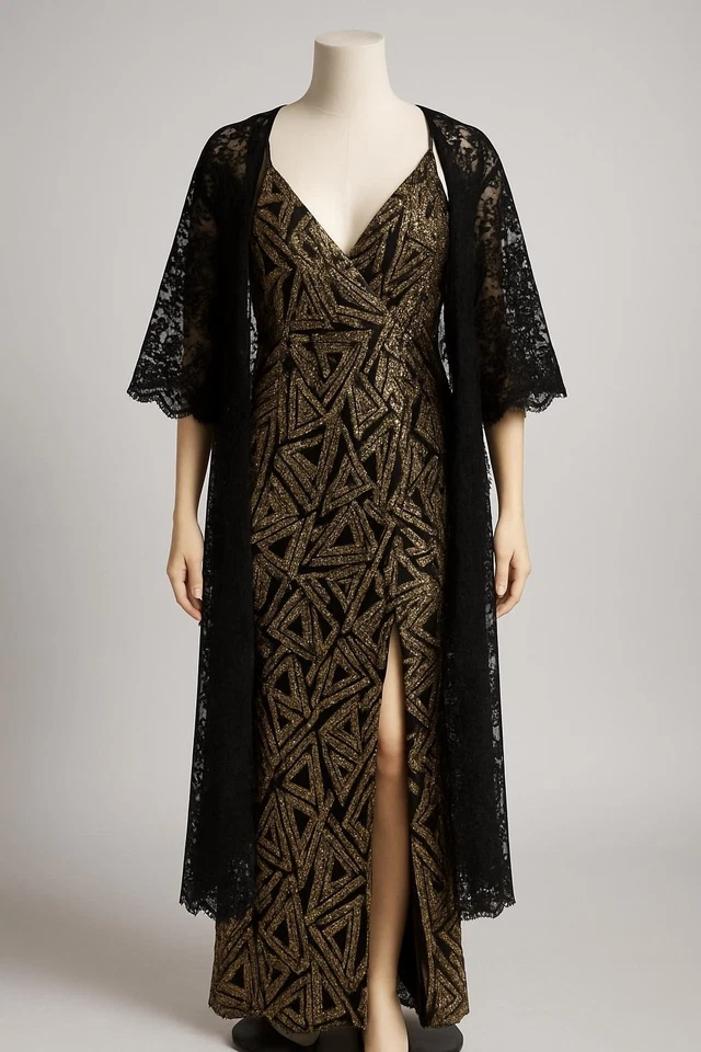 Sexy Rugiente Años 20 Halloween Vintage Hollywood Vestido con Plumero Gatsby Único Lar Foto 3 de 4