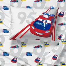 Disney Pixar Cars "The Race Is On" Kids Microfiber Sheet Set-W182802520442