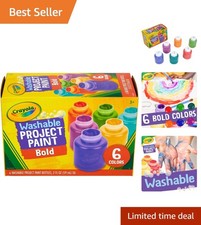 6ct Washable Kids Paint Set   Vibrant  Non-Toxic Art Supplies for Toddlers
