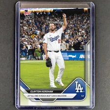 Clayton Kershaw 3,000 K’s 2025 MLB Topps NOW Card 373 IN-HAND 3,000-K MILESTONE