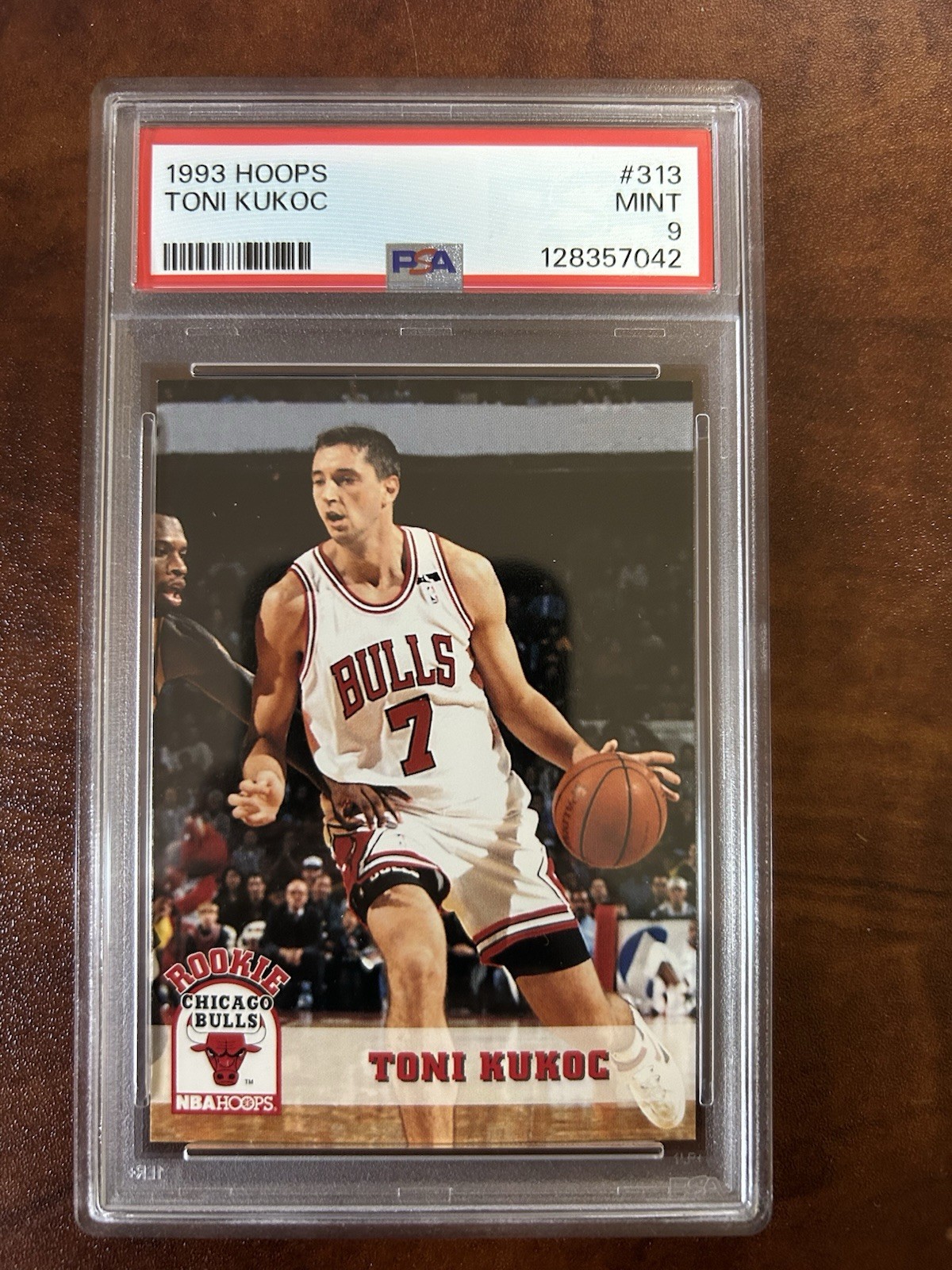 1993 HOOPS #313 TONI KUKOC ROOKIE RC CHICAGO BULLS HOF PSA 9